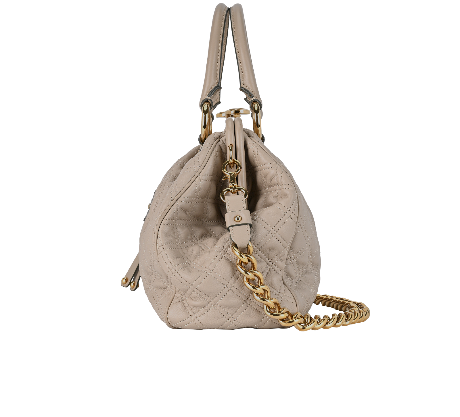 Stam, &pound;210, Handbags, Beige, Leather, Bottom view